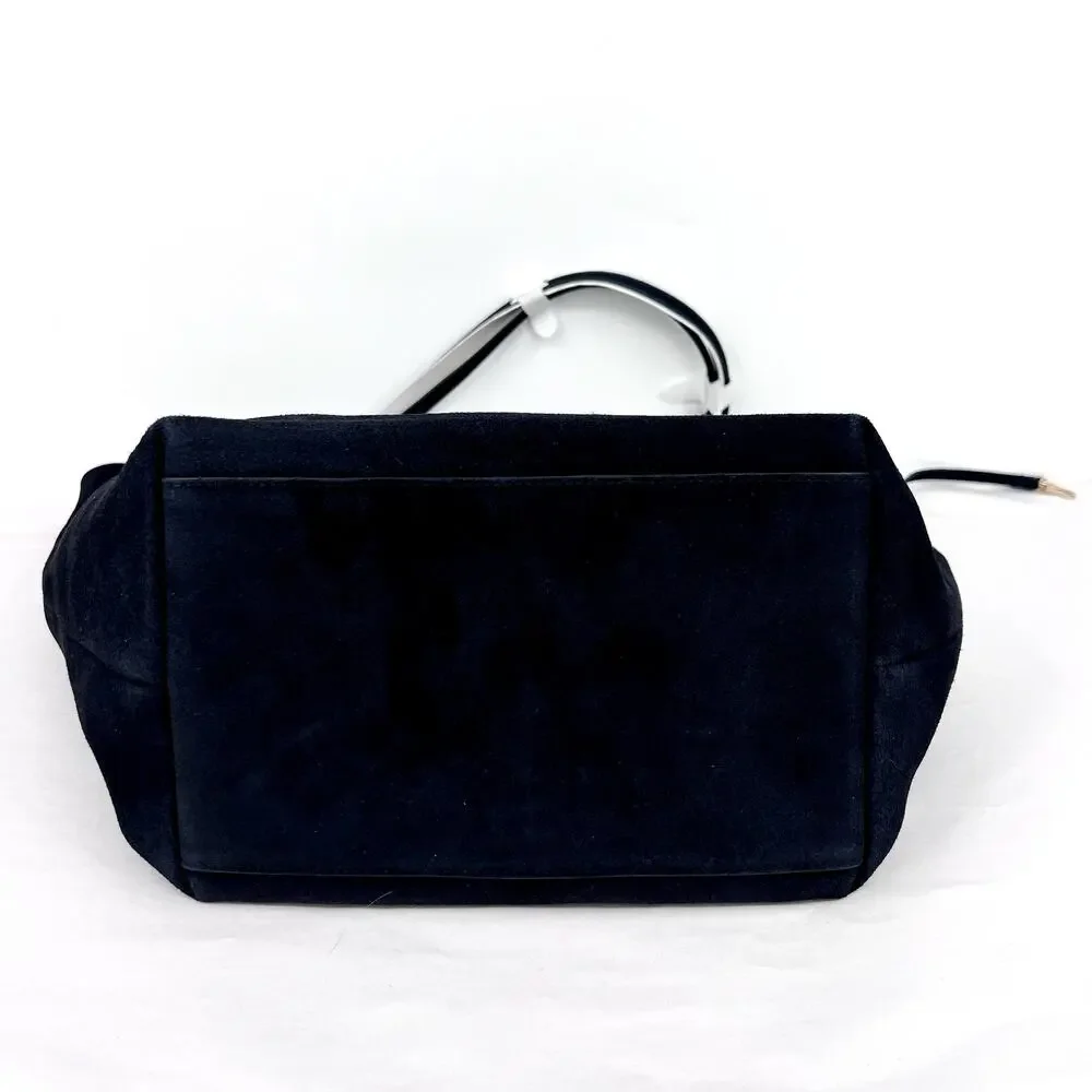 MADEWELL Women's The Oversized Shopper Tote Large Jet Blue Suede NWT